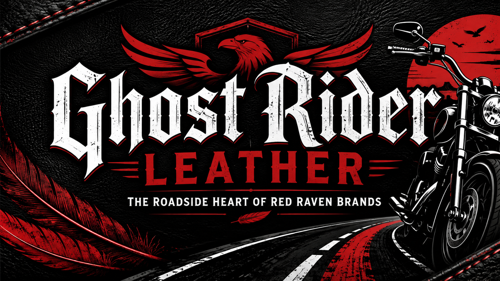 Original Ghost Rider Leather Red Raven Brands store spotlight artwork